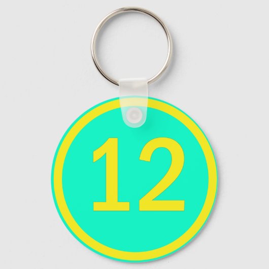 円の中の12番目 キーホルダー (正面)