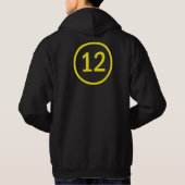 円の中の12番目 パーカ (裏面)