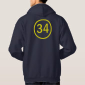 円の中の34番 パーカ (裏面)