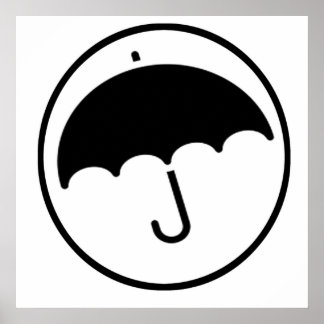 円の傘 ポスター