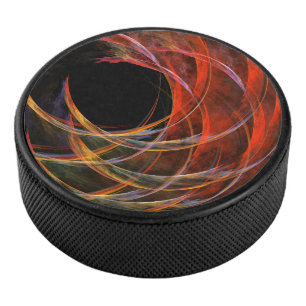 円の分割抽象芸術アート アイスホッケーパック