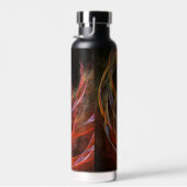 円の分割抽象芸術アート ウォーターボトル (右面)