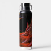 円の分割抽象芸術アート ウォーターボトル (背面)