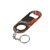 円の分割抽象芸術アート キーホルダー栓抜き (裏面アングル)