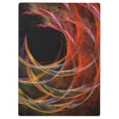 円の分割抽象芸術アート クリップボード (裏面)