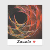 円の分割抽象芸術アート シール (シート)