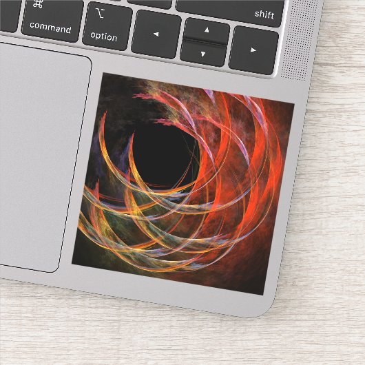 円の分割抽象芸術アート シール (詳細)