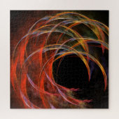 円の分割抽象芸術アート ジグソーパズル (横)