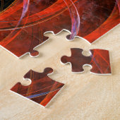 円の分割抽象芸術アート ジグソーパズル (側面)