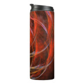 円の分割抽象芸術アート タンブラー (回転右)