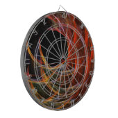 円の分割抽象芸術アート ダーツボード (正面左)