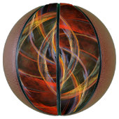 円の分割抽象芸術アート バスケットボール (縦)