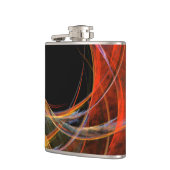 円の分割抽象芸術アート フラスク (左)