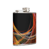 円の分割抽象芸術アート フラスク (右)