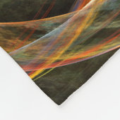 円の分割抽象芸術アート フリースブランケット (角)