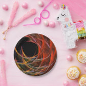 円の分割抽象芸術アート ペーパープレート (パーティー)