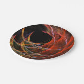 円の分割抽象芸術アート ペーパープレート (アングル)