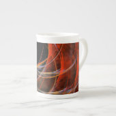 円の分割抽象芸術アート ボーンチャイナマグカップ (正面右)
