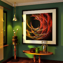 円の分割抽象芸術アート ポスター