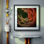 円の分割抽象芸術アート ポスター