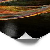 円の分割抽象芸術アート ポスター (コーナー)