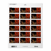 円の分割抽象芸術アート ラベル (フルシート)