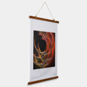 円の分割抽象芸術アート 吊り下げ型タペストリー (傾斜あり)