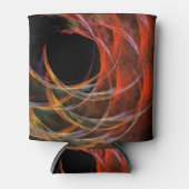 円の分割抽象芸術アート 缶クーラー (正面)