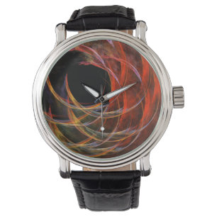 円の分割抽象芸術アート 腕時計