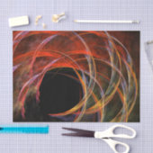 円の分割抽象芸術アート 薄葉紙 (クラフト)