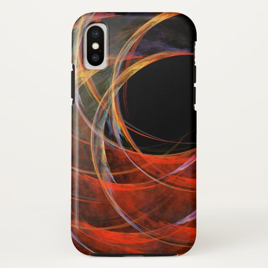 円の分割抽象芸術アート Case-Mate iPhoneケース (裏面)