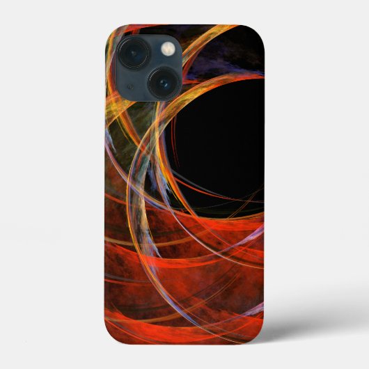 円の分割抽象芸術アート Case-Mate iPhoneケース (裏面)