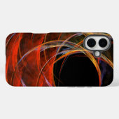円の分割抽象芸術アート Case-Mate iPhoneケース (裏面 (横))