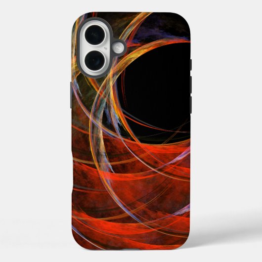 円の分割抽象芸術アート Case-Mate iPhoneケース (裏面)