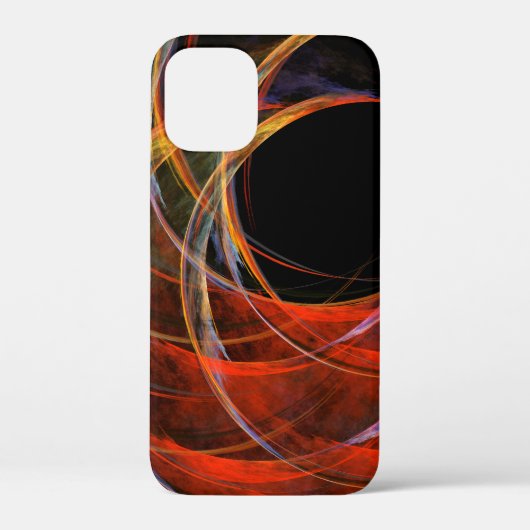 円の分割抽象芸術アート Case-Mate iPhoneケース (裏面)