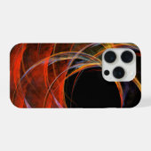 円の分割抽象芸術アート iPhoneケース (裏面横)