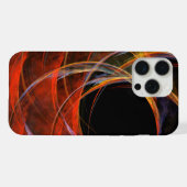円の分割抽象芸術アート iPhoneケース (裏面横)