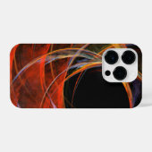 円の分割抽象芸術アート iPhoneケース (裏面横)