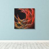 円の分割抽象芸術クアッドキャンバスの印刷 キャンバスプリント (インサイチュ (ウッドフロア))