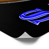 円の切り抜きデザイン ポスター (角)