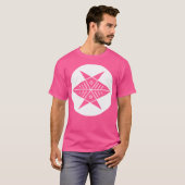 円の切り抜きデザイン Tシャツ (正面フル)