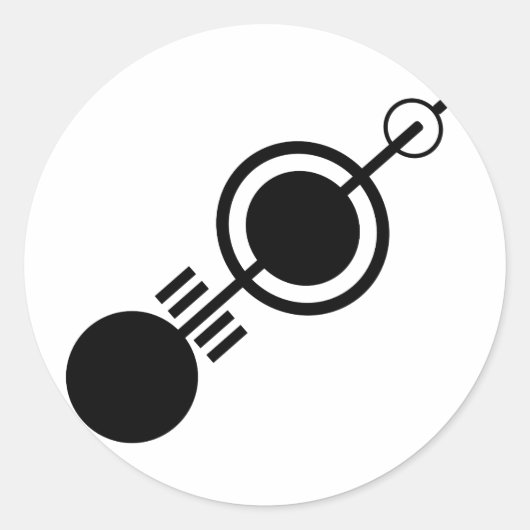 円の切り抜き4 ラウンドシール (正面)