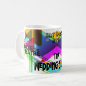 円の劇場の結婚式の歌手のマグ コーヒーマグカップ (正面左)