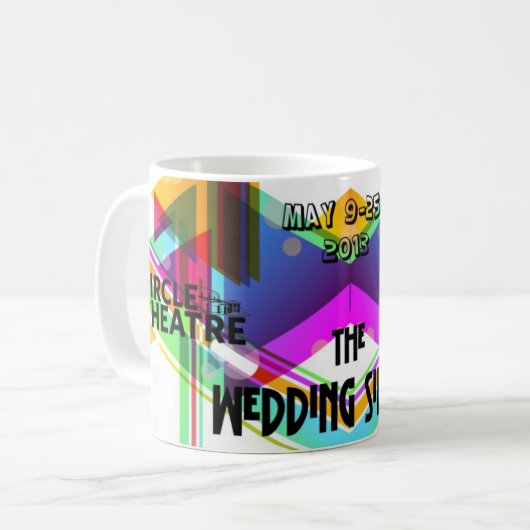 円の劇場の結婚式の歌手のマグ コーヒーマグカップ (正面左)