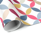 円の四分の一の多彩でパターン(の模様が)あるな覆い ラッピングペーパー (ロールコーナー)