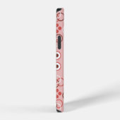 円の幾何学模様 シームレス iPhoneケース (右側面)