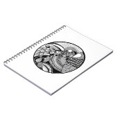 円の抽象的なZendala ノートブック (左側)