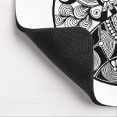 円の抽象的なZendala マウスパッド (コーナー)