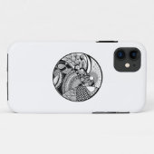円の抽象的なZendala Case-Mate iPhoneケース (裏面(横))