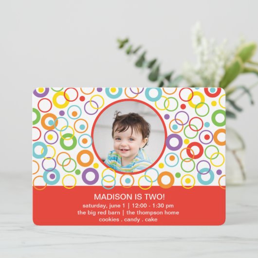 円の招待状 招待状 (スタンド正面)